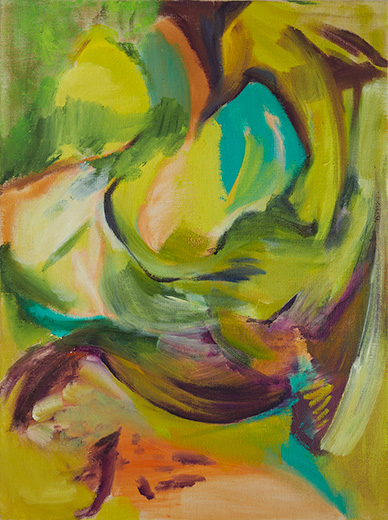 Pasture 80x60cm oil on hemp 2019